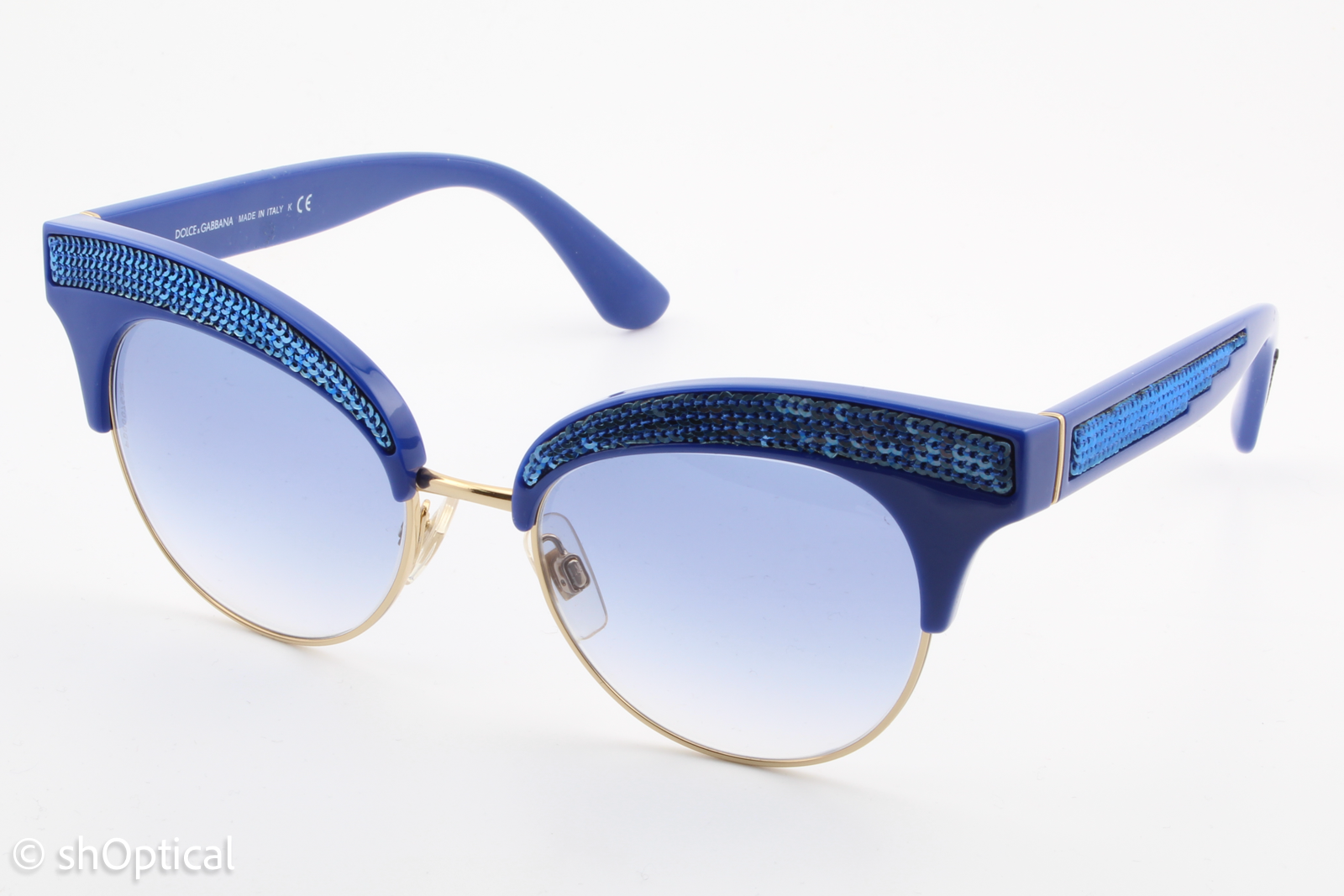 Dolce & Gabbana DG6109 3122/19 Womens Full Rim Sunglasses Blue 50mm