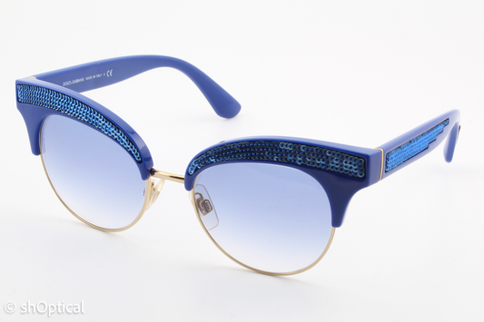 Dolce & Gabbana DG6109 3122/19 Womens Full Rim Sunglasses Blue 50mm
