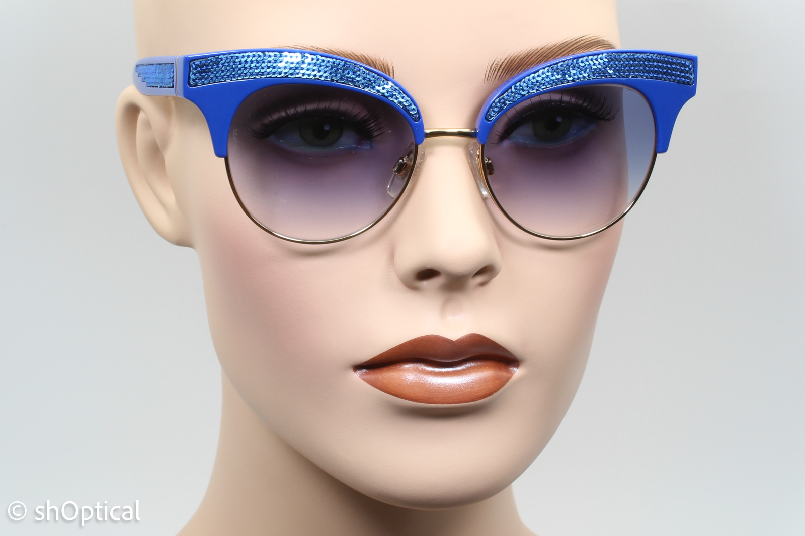 Dolce & Gabbana DG6109 3122/19 Womens Full Rim Sunglasses Blue 50mm