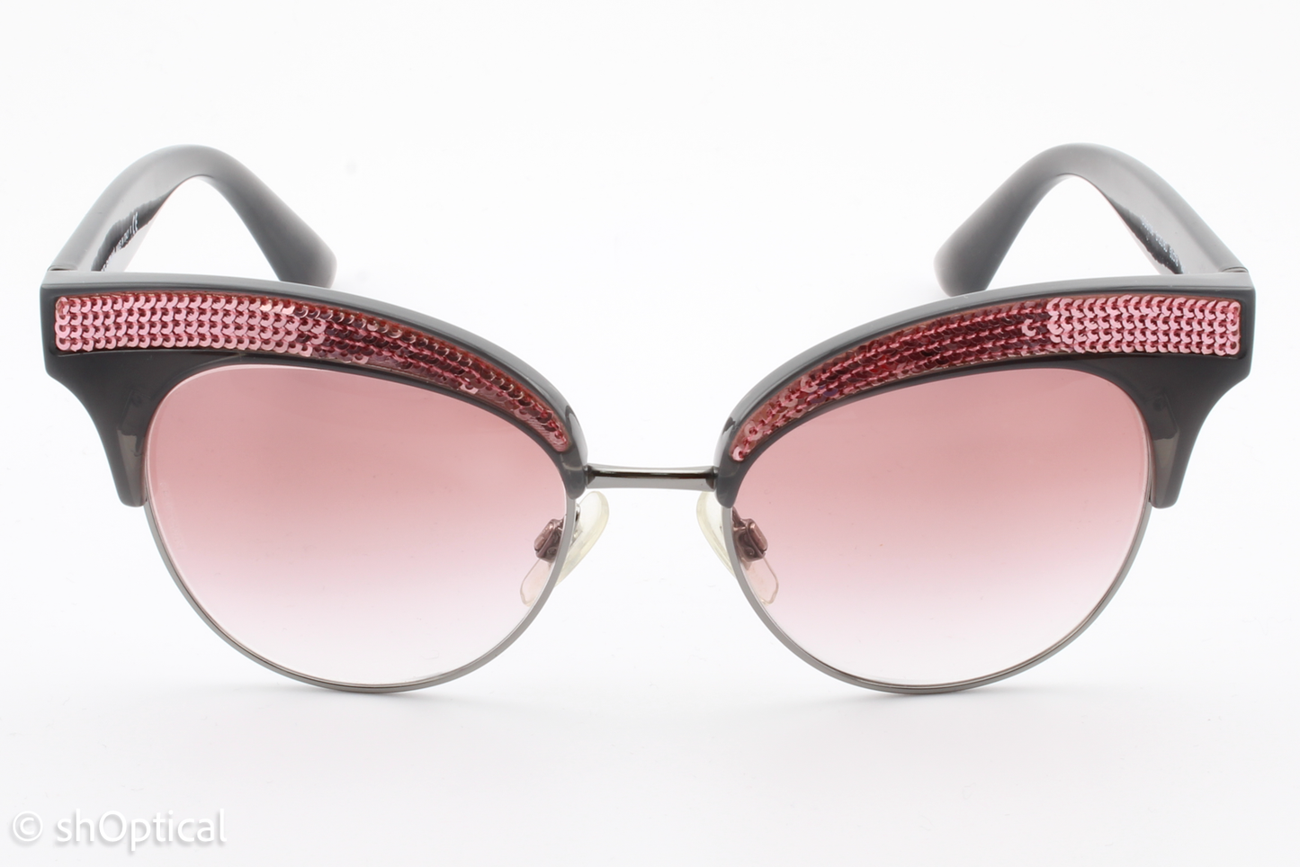 Dolce & Gabbana DG6109 3123/8D Womens Full Rim Sunglasses Black/Pink 50mm