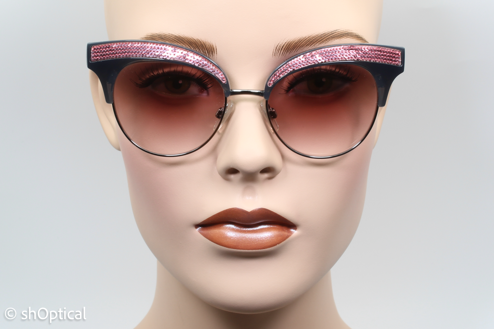 Dolce & Gabbana DG6109 3123/8D Womens Full Rim Sunglasses Black/Pink 50mm