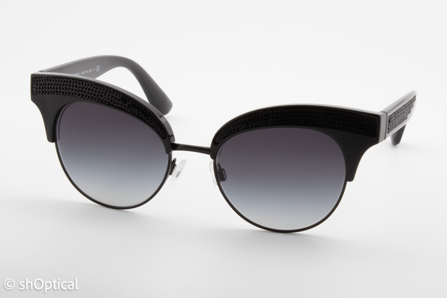 Dolce & Gabbana DG6109 501/8G Womens Full Rim Sunglasses Black 50mm