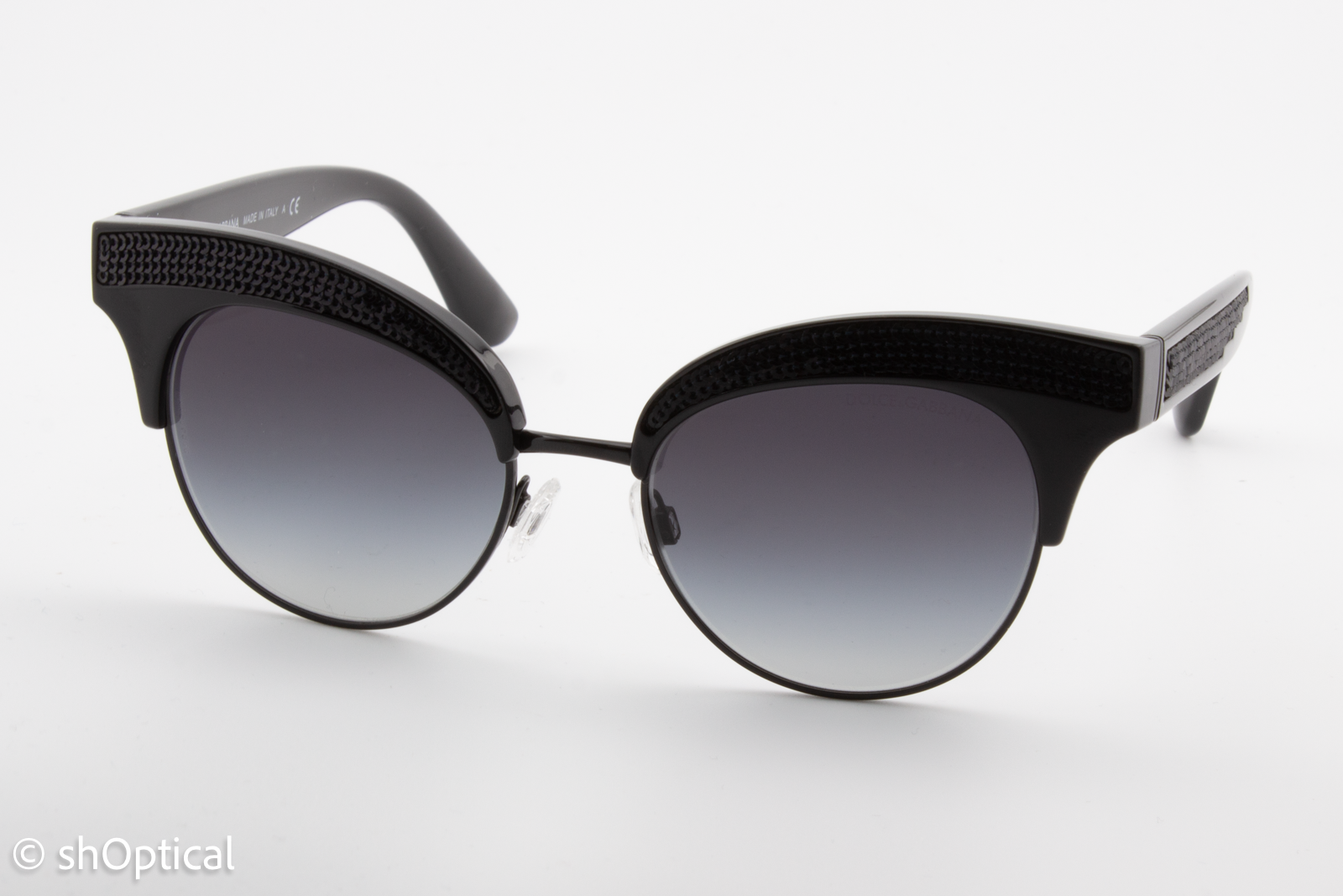 Dolce & Gabbana DG6109 501/8G Womens Full Rim Sunglasses Black 50mm