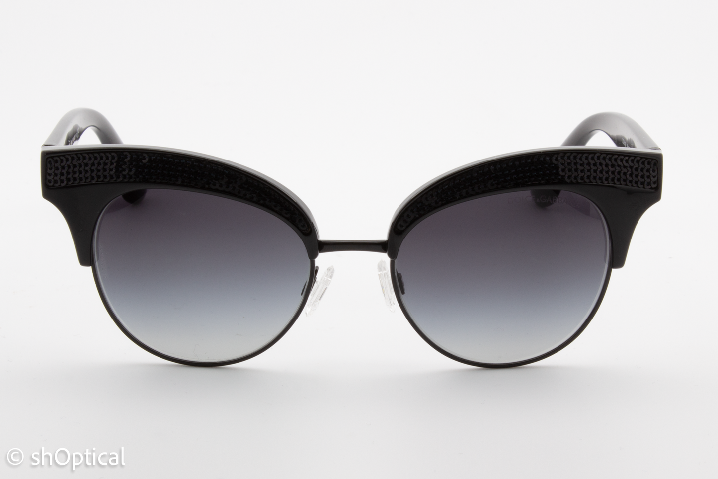 Dolce & Gabbana DG6109 501/8G Womens Full Rim Sunglasses Black 50mm