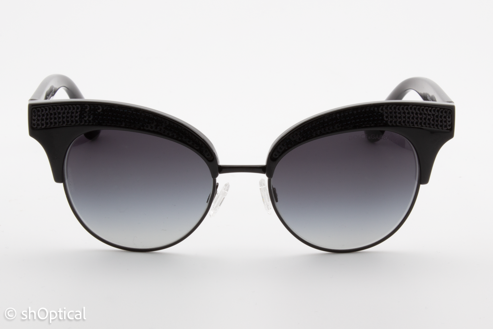 Dolce & Gabbana DG6109 501/8G Womens Full Rim Sunglasses Black 50mm