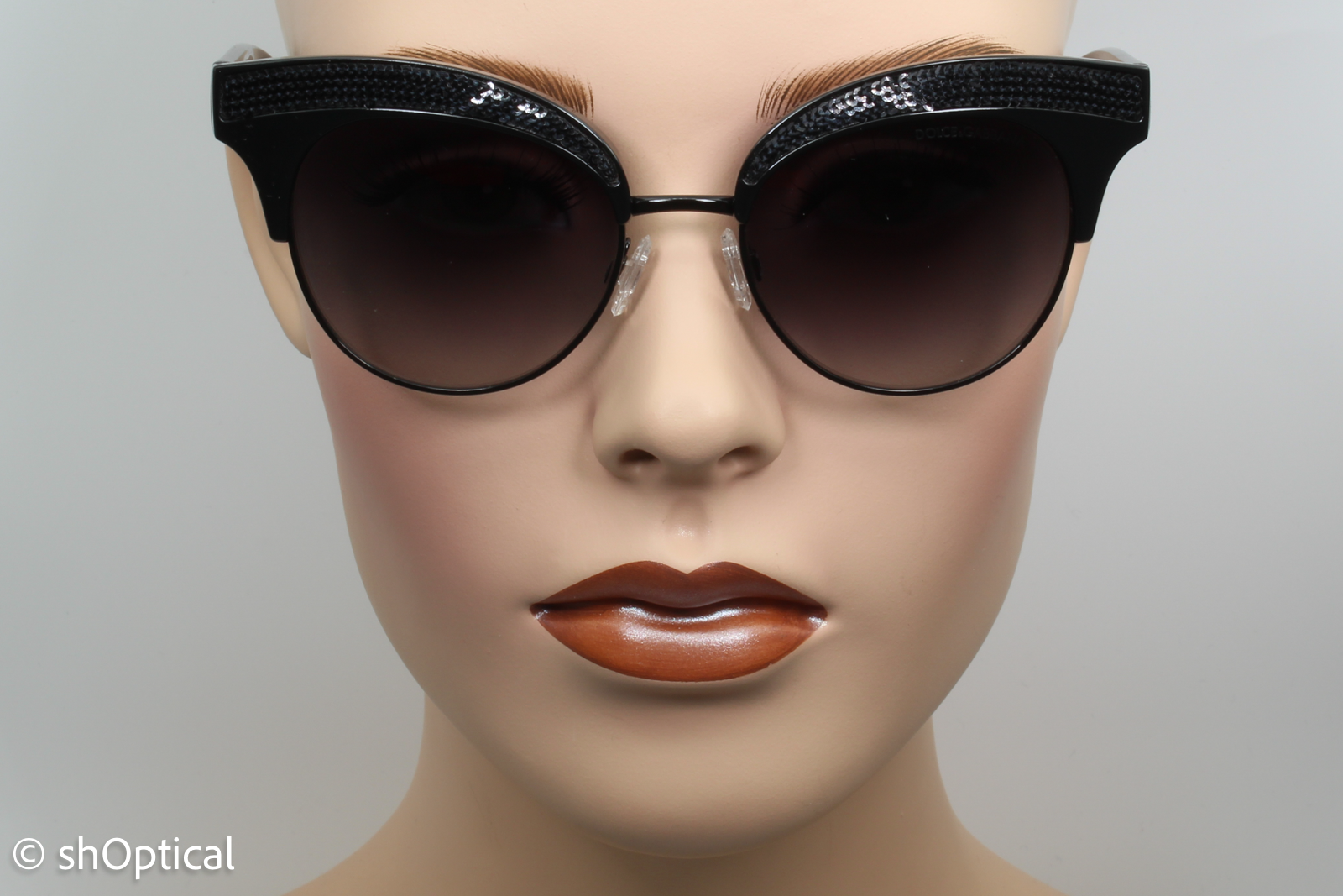 Dolce & Gabbana DG6109 501/8G Womens Full Rim Sunglasses Black 50mm