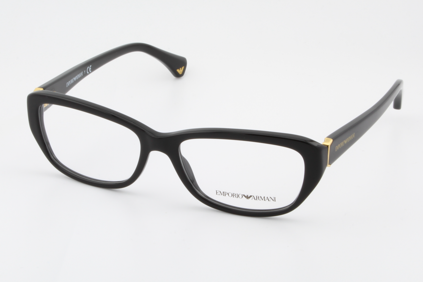 Emporio Armani EA3041  Female Rectangular Glasses Frame Black 53mm