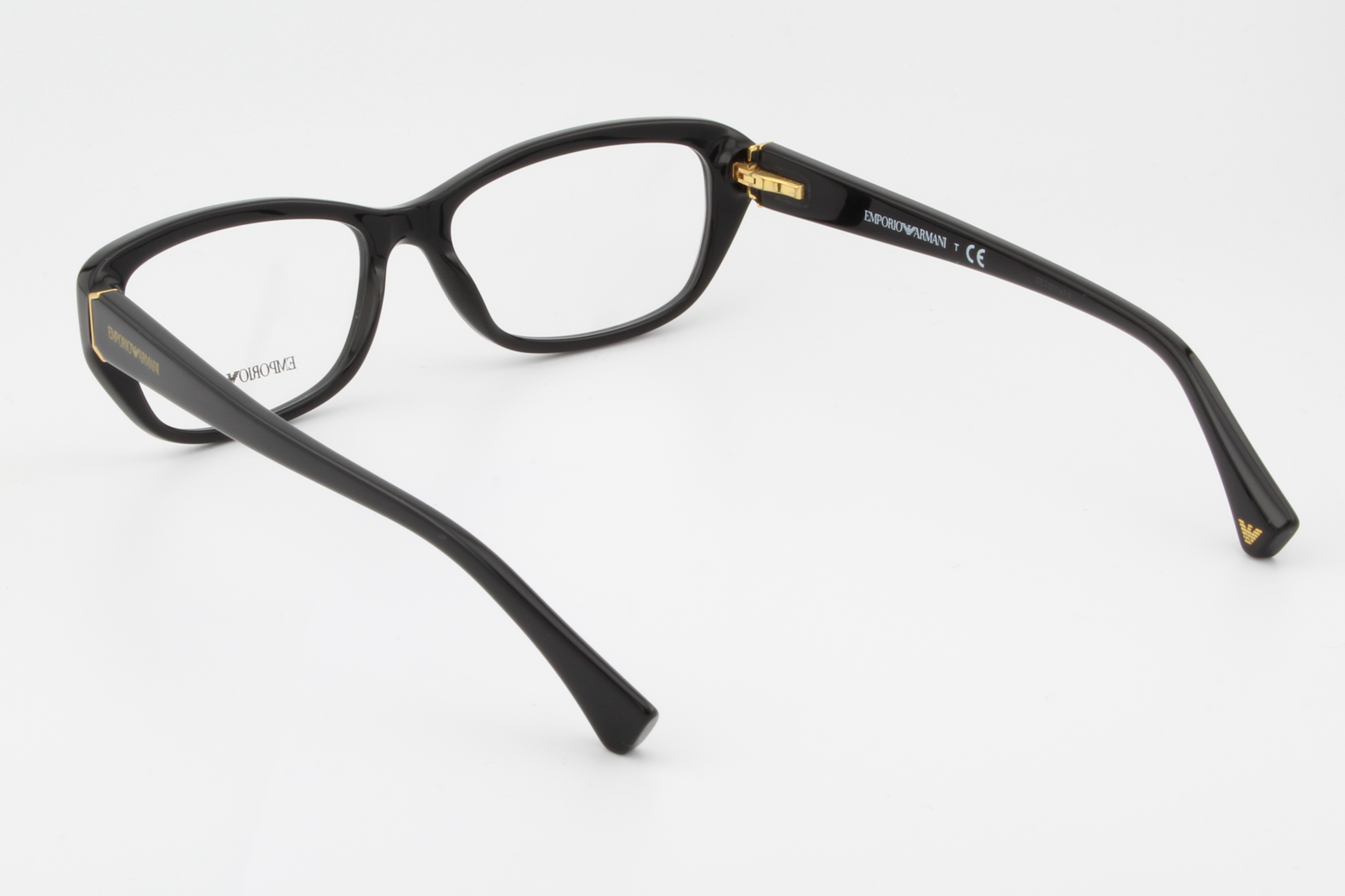 Emporio Armani EA3041  Female Rectangular Glasses Frame Black 53mm