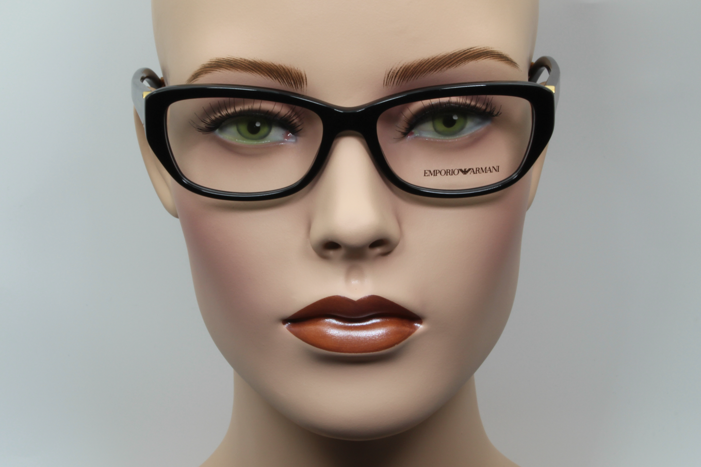 Emporio Armani EA3041  Female Rectangular Glasses Frame Black 53mm