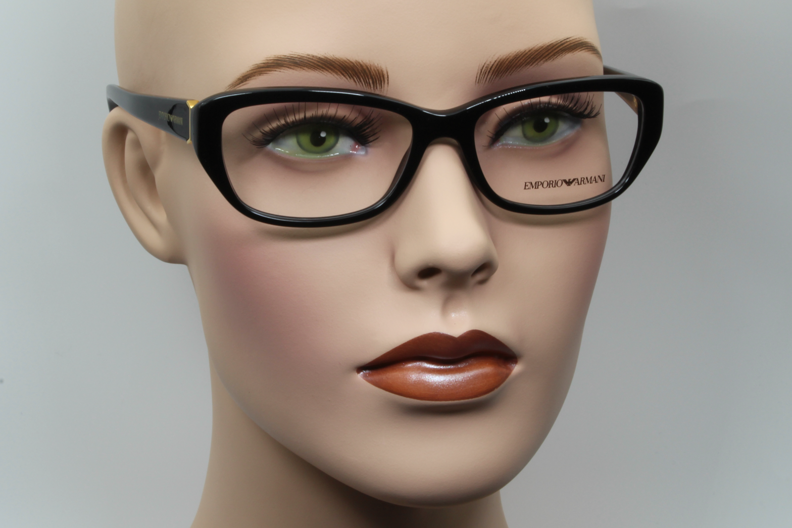 Emporio Armani EA3041  Female Rectangular Glasses Frame Black 53mm