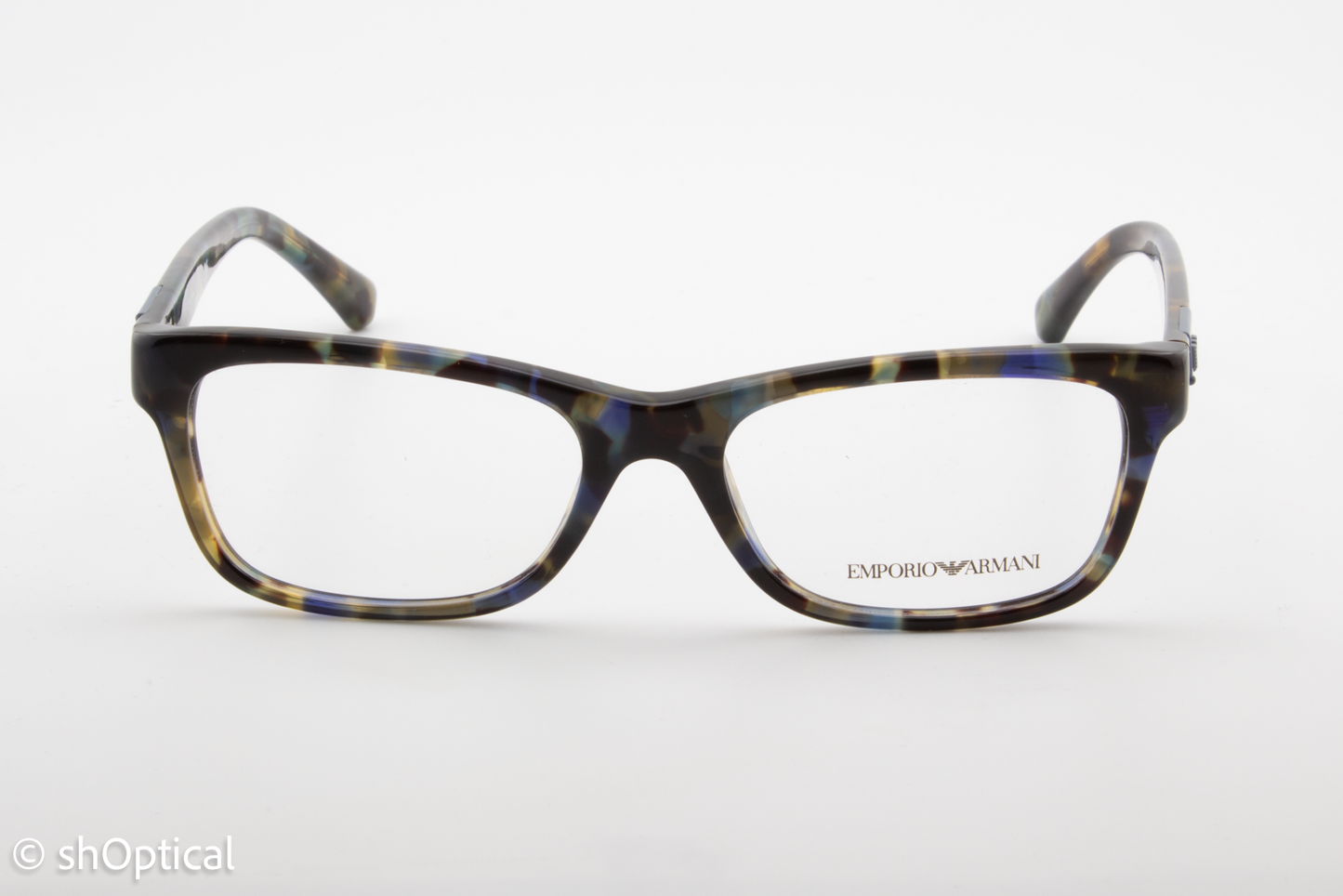 Emporio Armani EA3093  Female Rectangular Glasses Frame Multi-colour 53mm