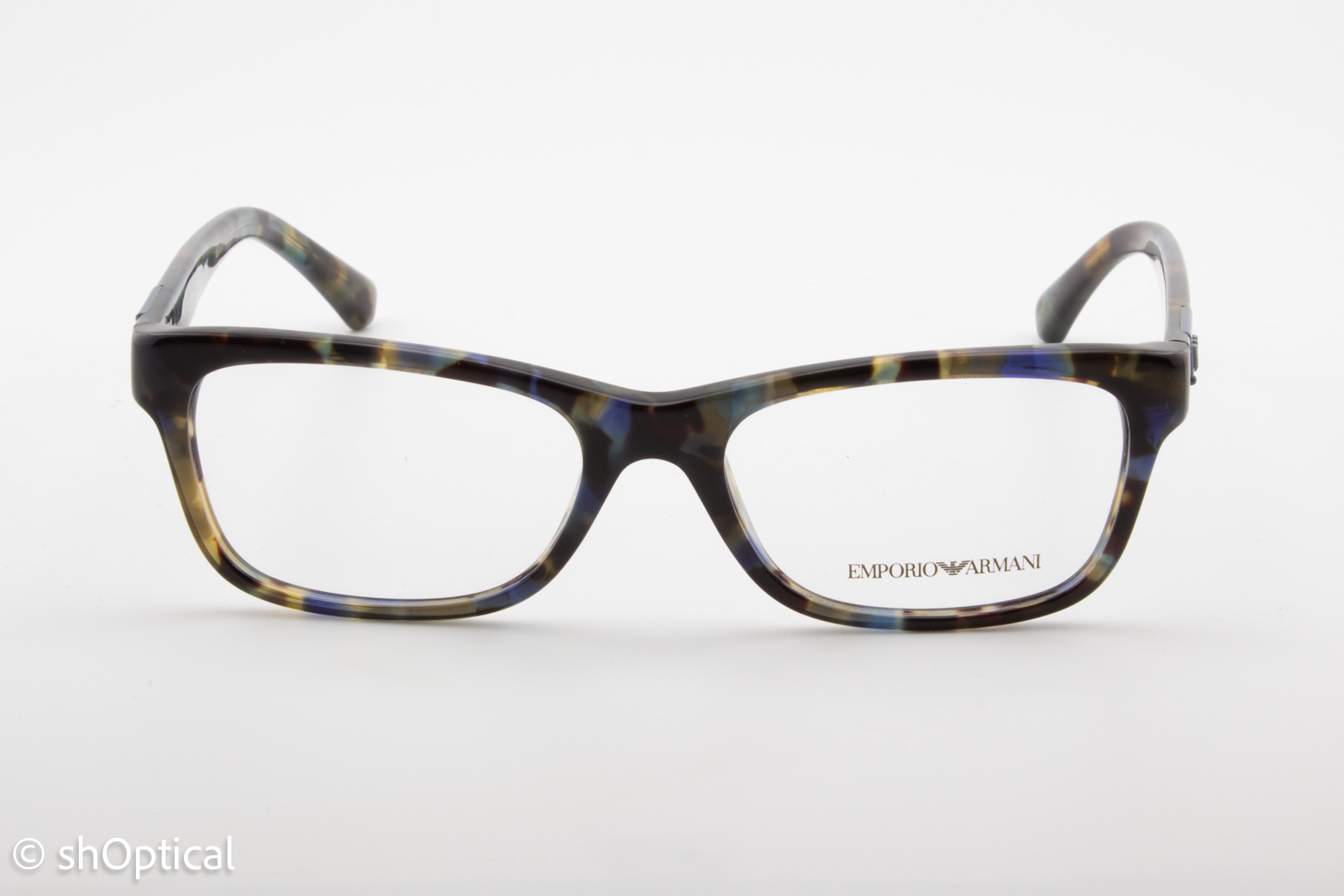 Emporio Armani EA3093  Female Rectangular Glasses Frame Multi-colour 53mm