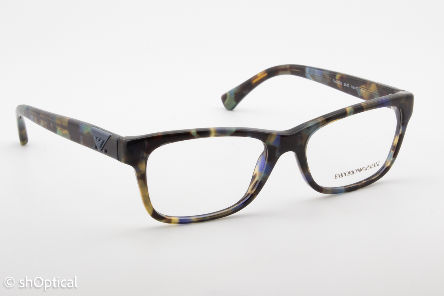 Emporio Armani EA3093  Female Rectangular Glasses Frame Multi-colour 53mm