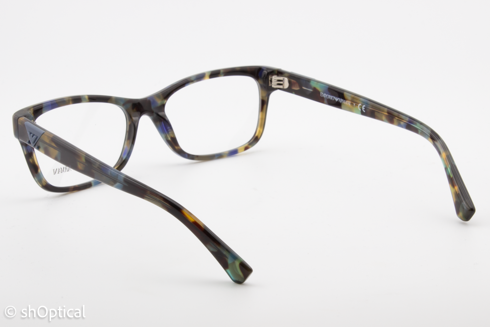 Emporio Armani EA3093  Female Rectangular Glasses Frame Multi-colour 53mm