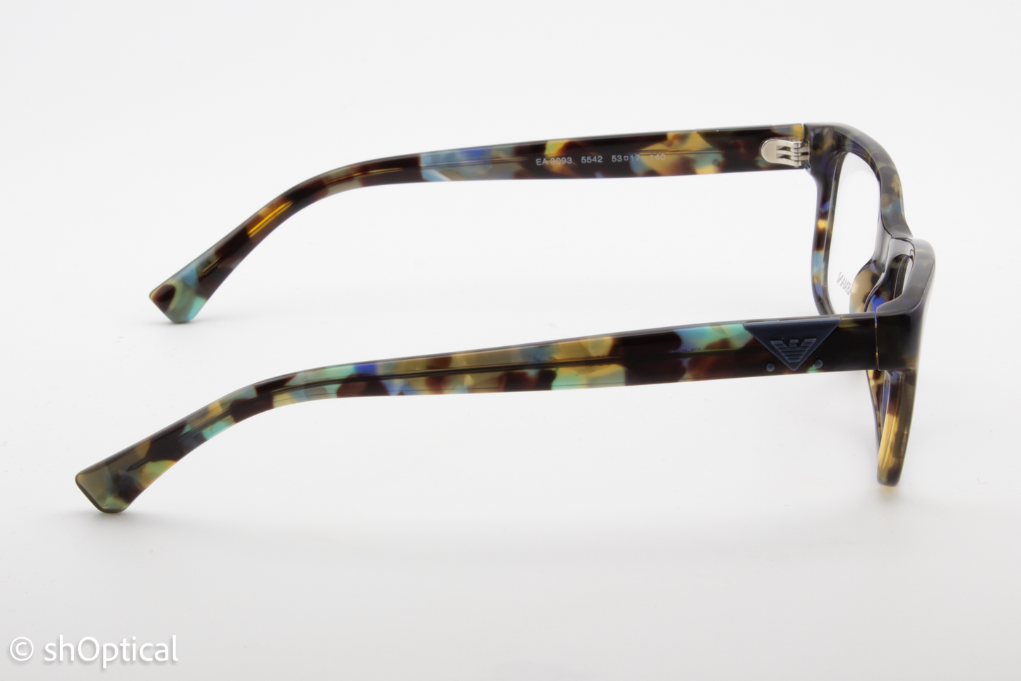 Emporio Armani EA3093  Female Rectangular Glasses Frame Multi-colour 53mm