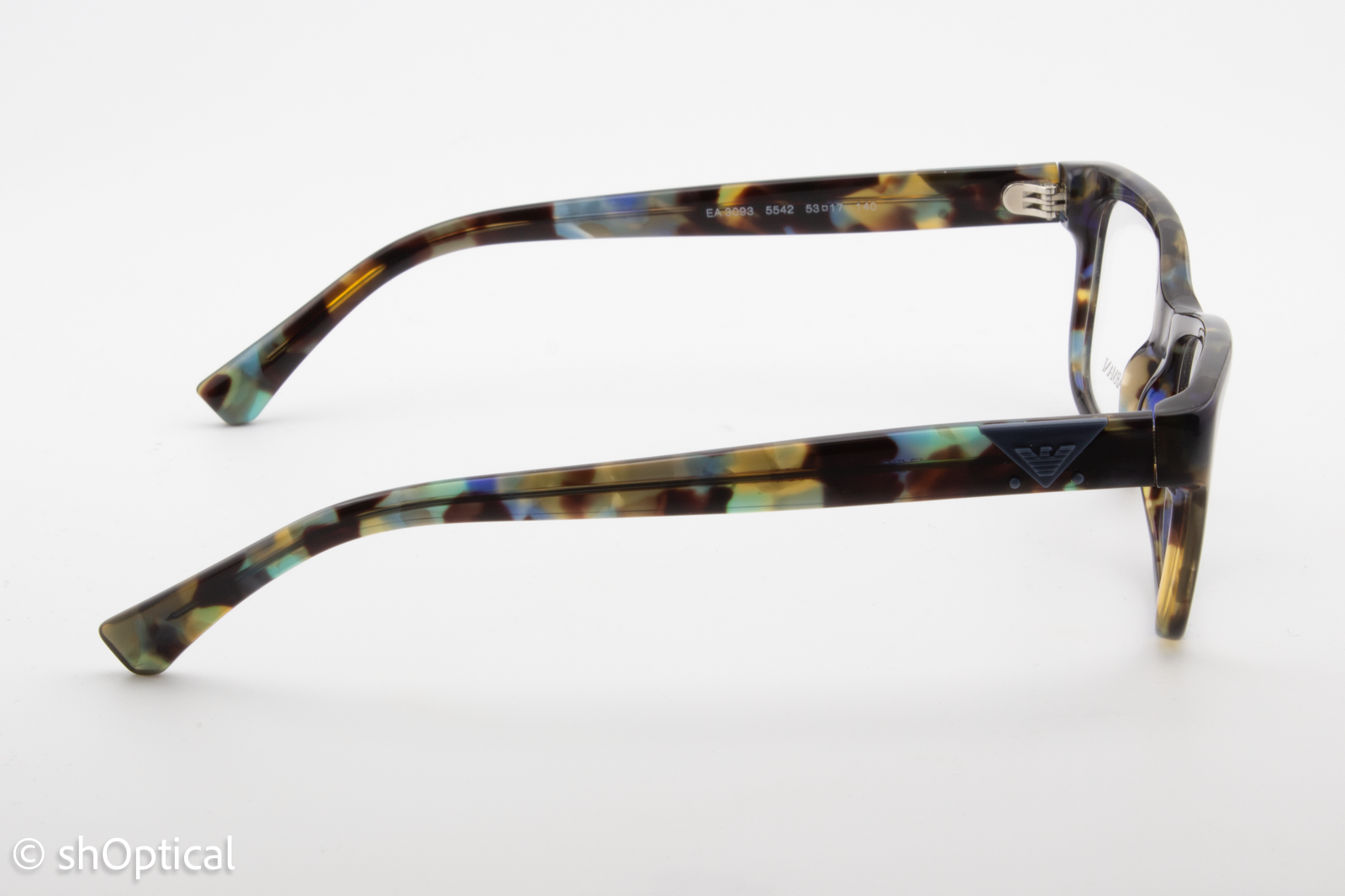 Emporio Armani EA3093  Female Rectangular Glasses Frame Multi-colour 53mm