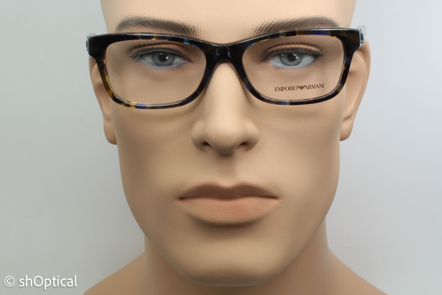 Emporio Armani EA3093  Female Rectangular Glasses Frame Multi-colour 53mm