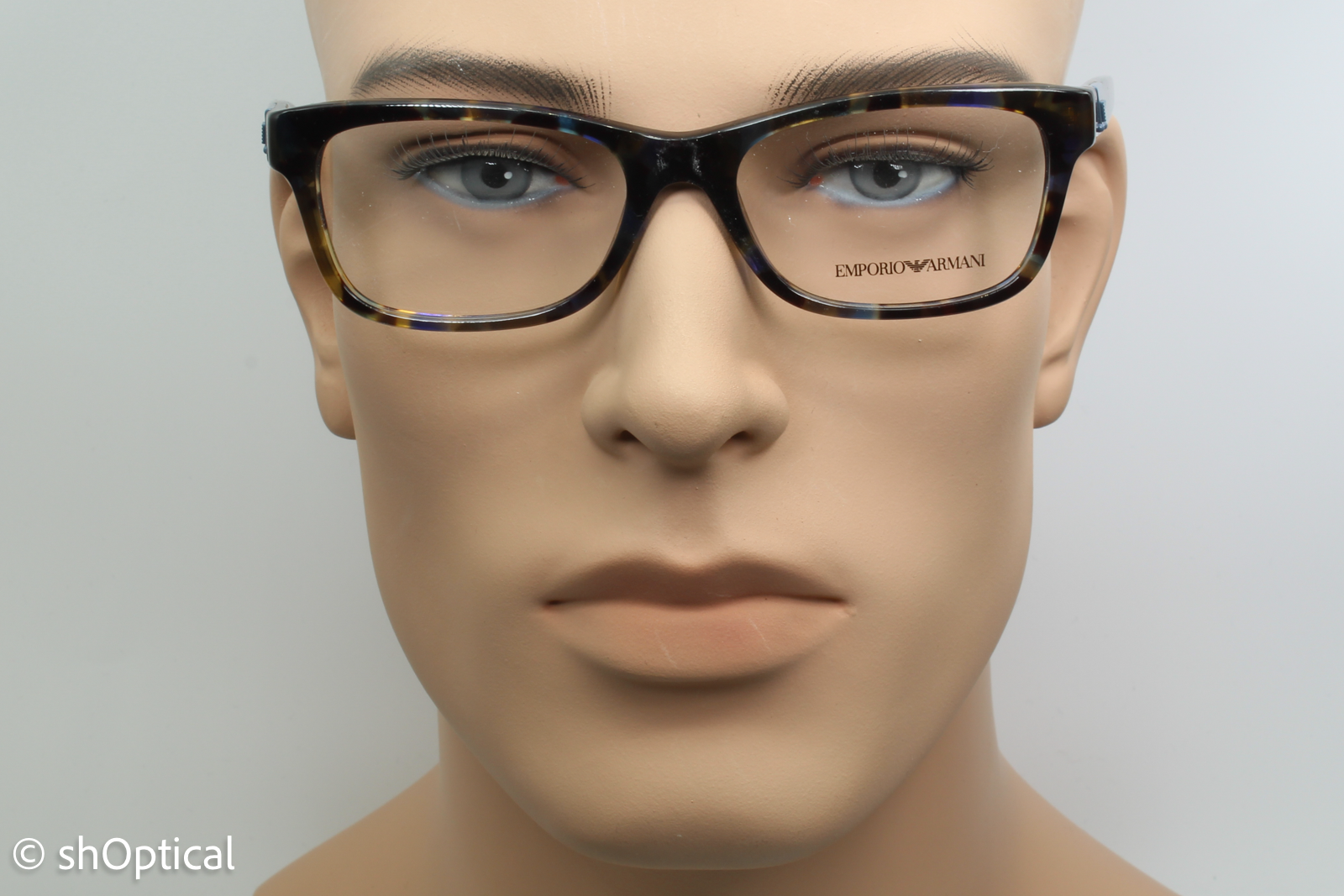 Emporio Armani EA3093  Female Rectangular Glasses Frame Multi-colour 53mm