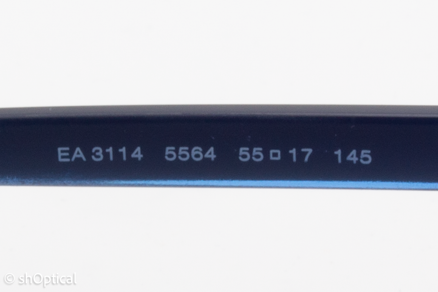 Emporio Armani EA3114  Male Rectangular Glasses Frame Dark Grey Matte 55mm