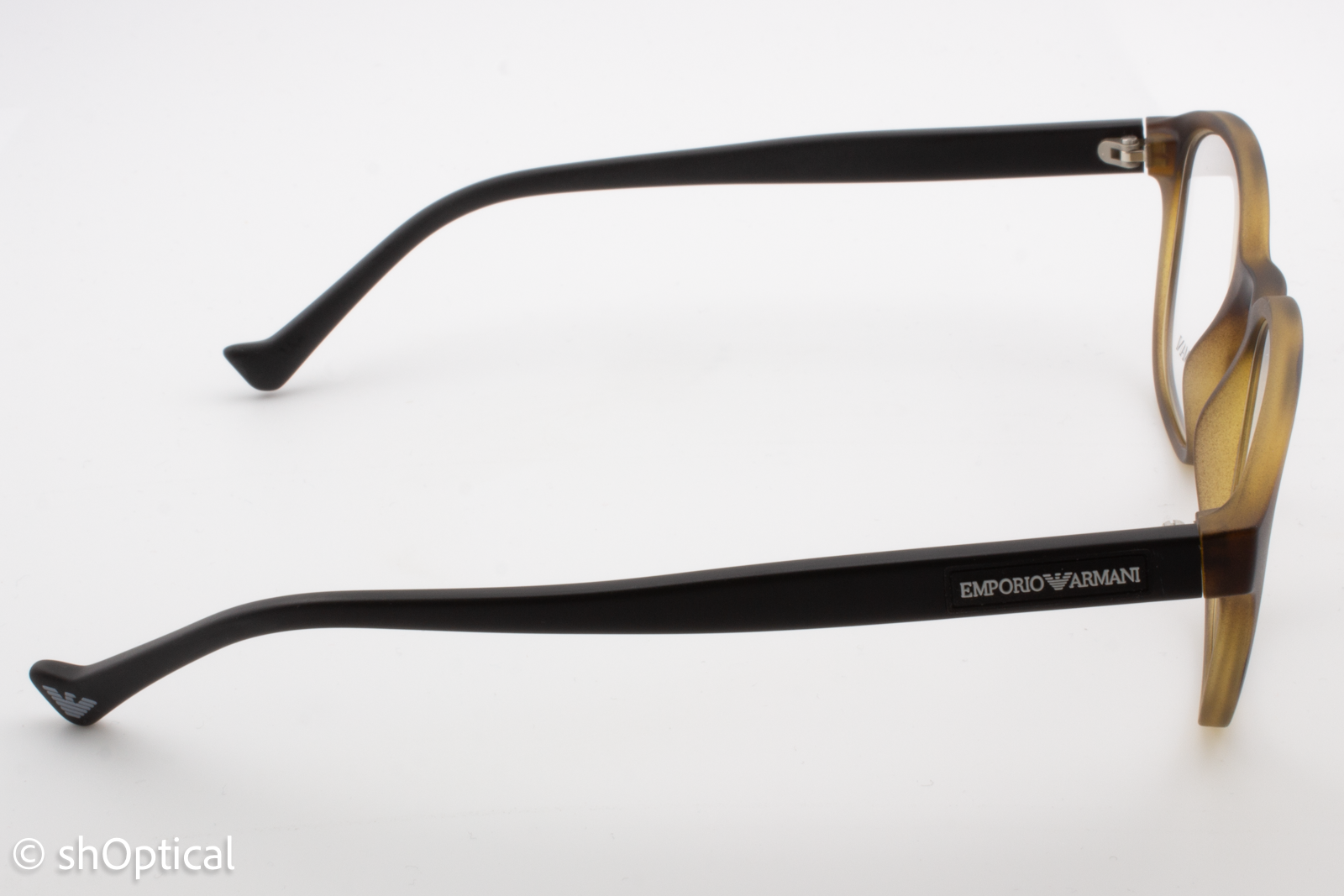 Emporio Armani EA3158  Male Square Glasses Frame Matte Havana 52mm