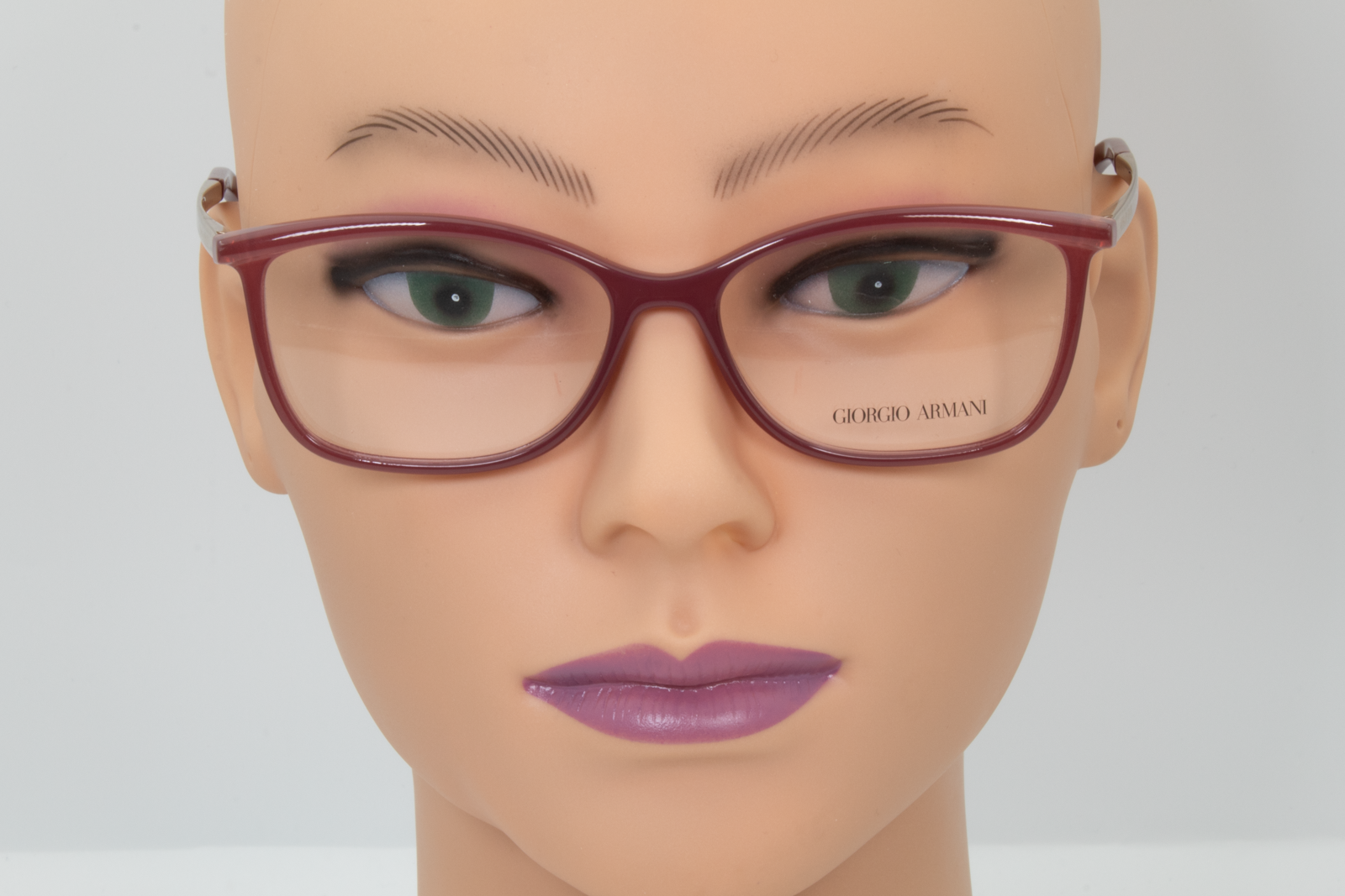 Giorgio Armani AR7093  Female Rectangular Glasses Frame Opal Grapes 53mm