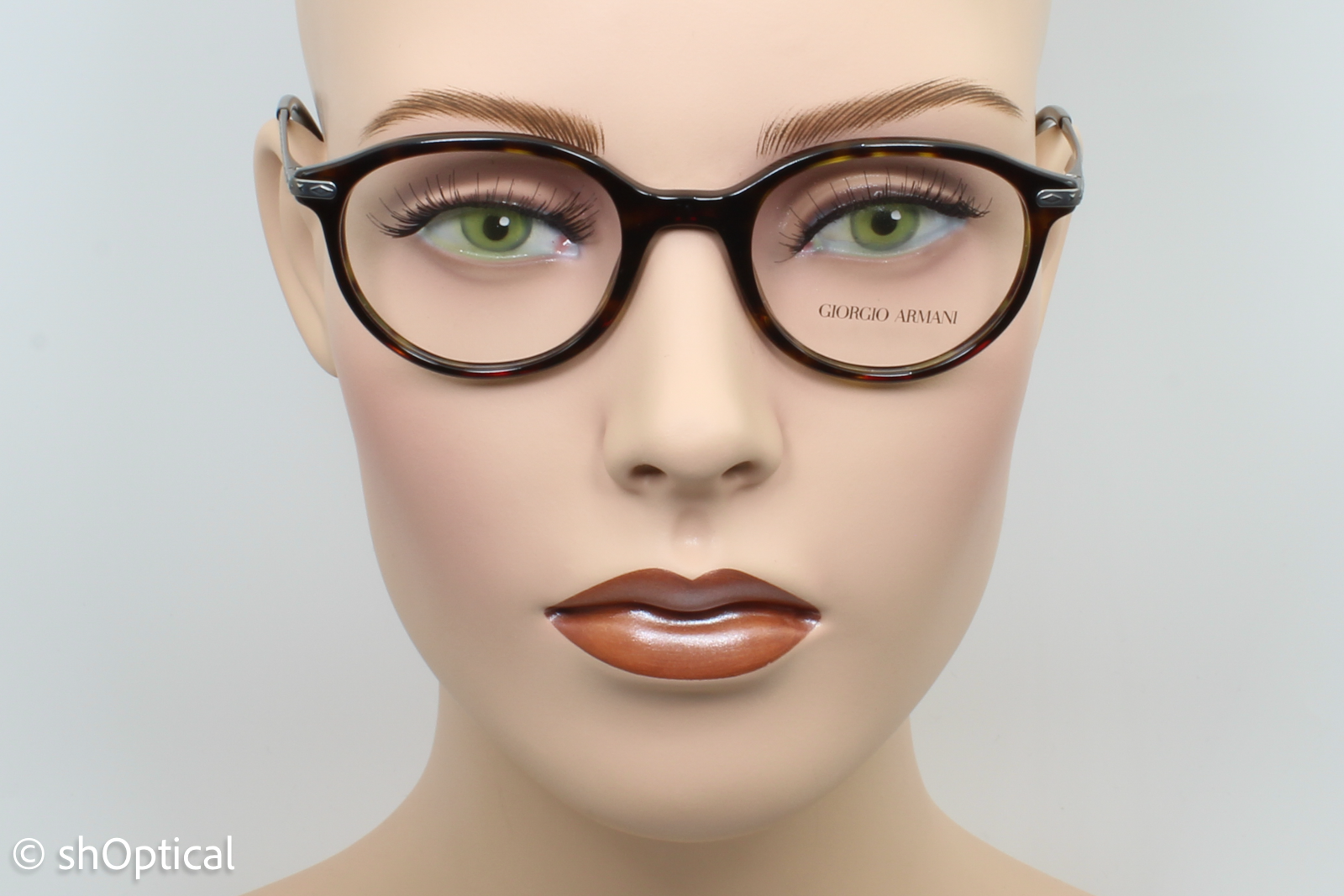 Giorgio Armani AR7110  Male Round Glasses Frame Dark Havana 48mm