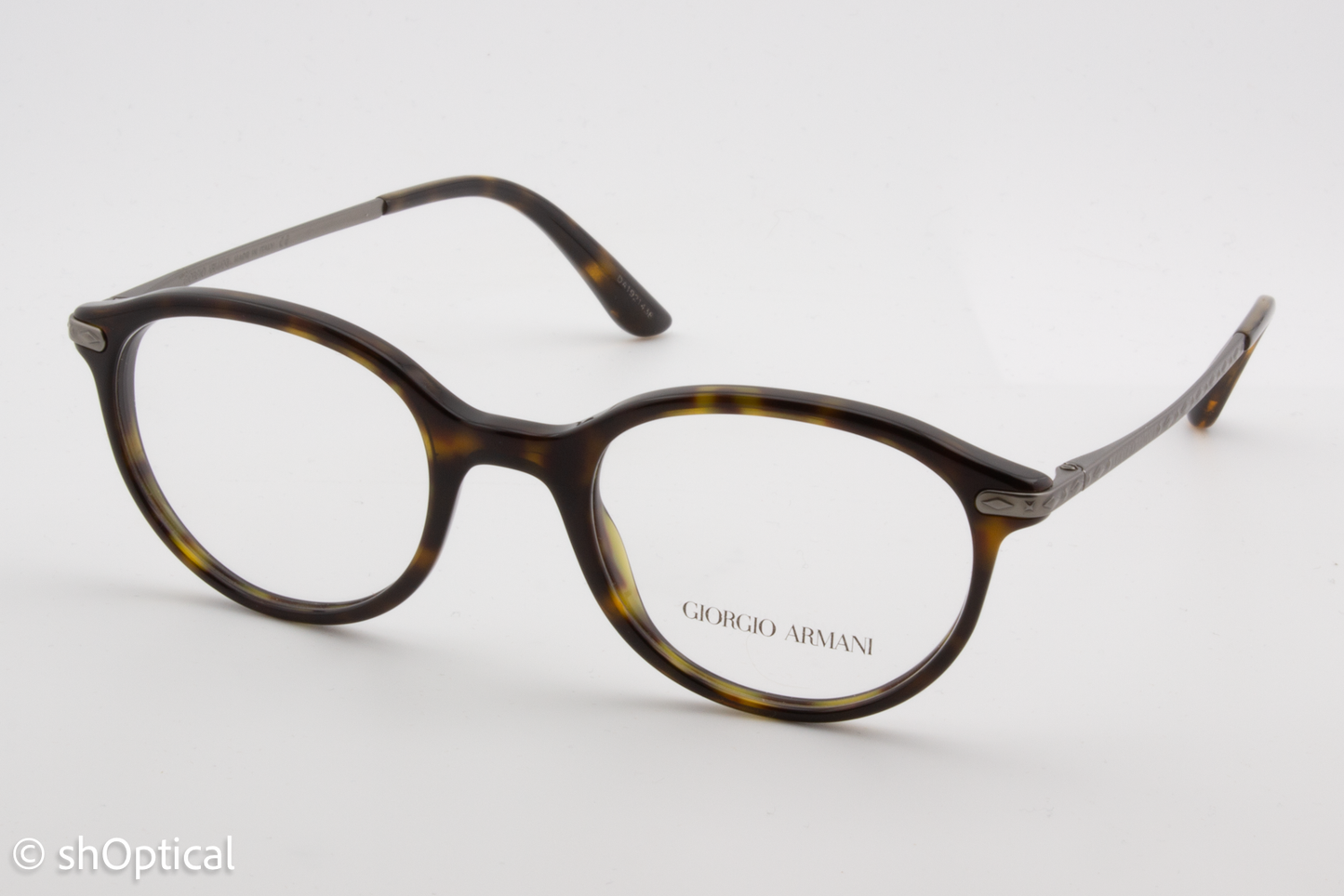 Giorgio Armani AR7110  Male Round Glasses Frame Dark Havana 48mm