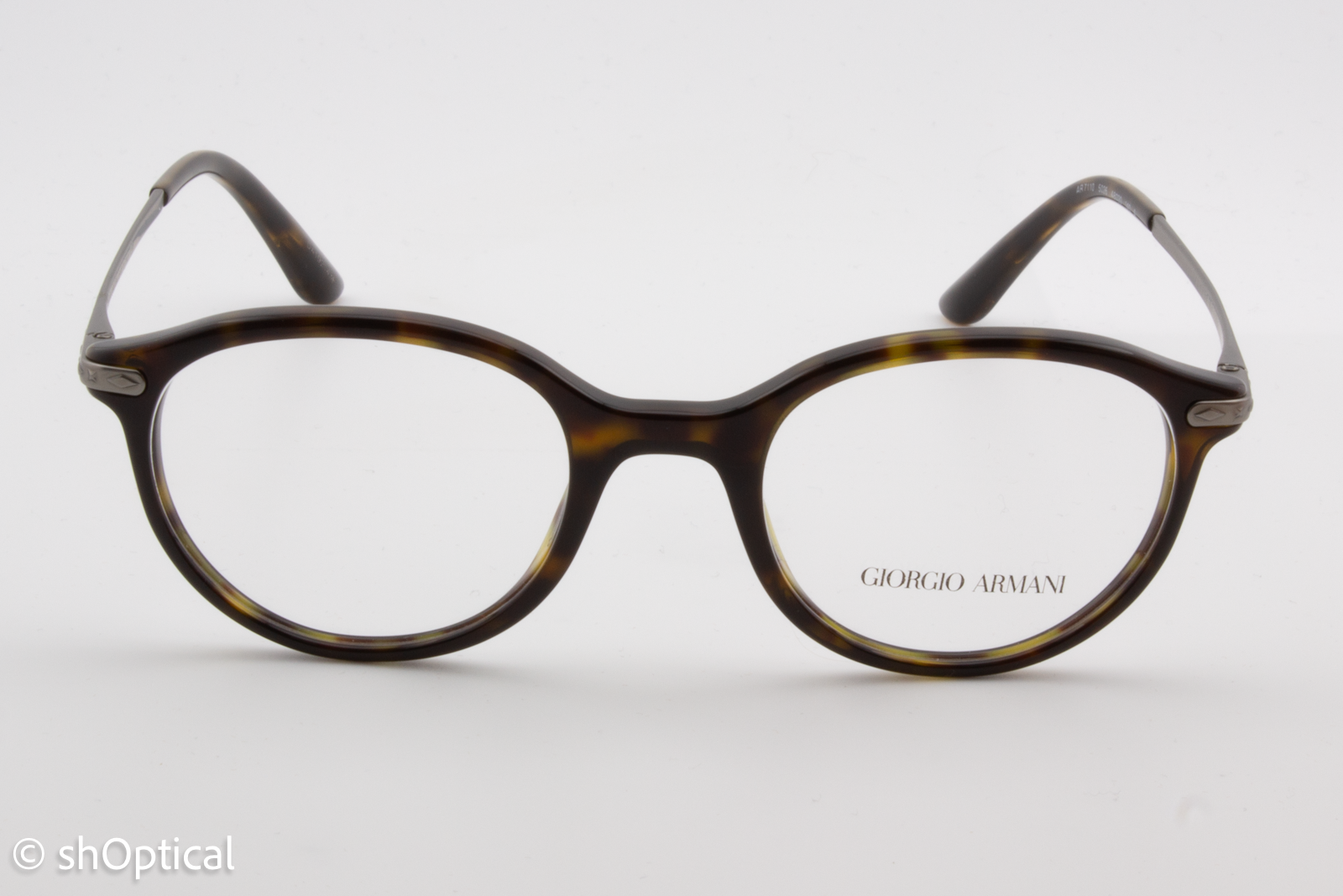 Giorgio Armani AR7110  Male Round Glasses Frame Dark Havana 48mm