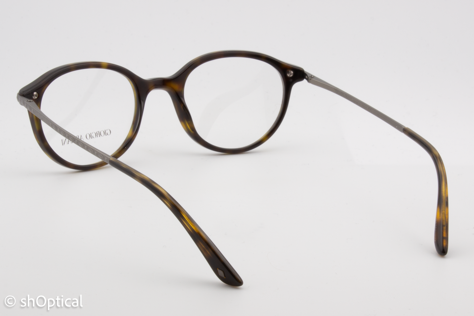 Giorgio Armani AR7110  Male Round Glasses Frame Dark Havana 48mm