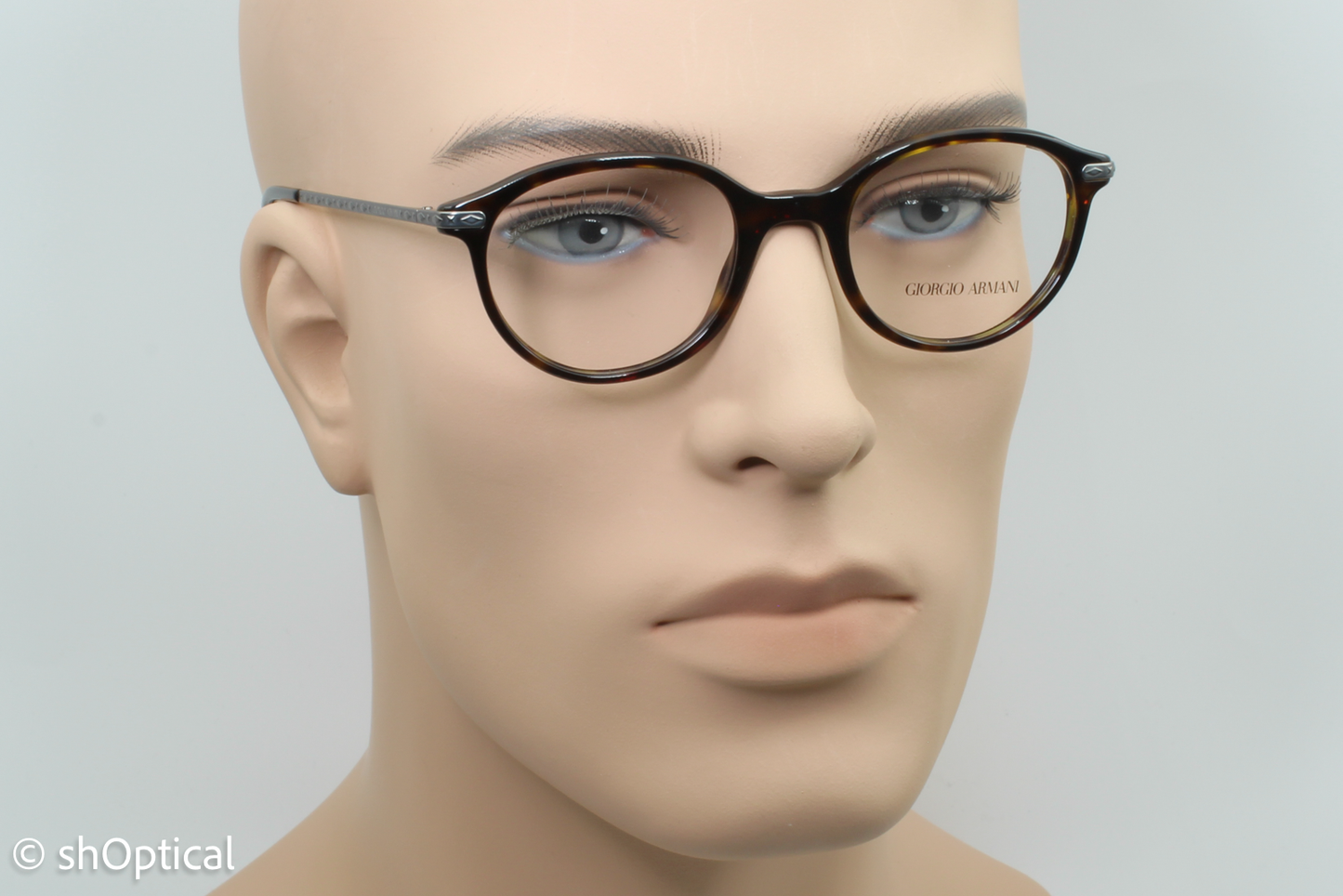 Giorgio Armani AR7110  Male Round Glasses Frame Dark Havana 48mm