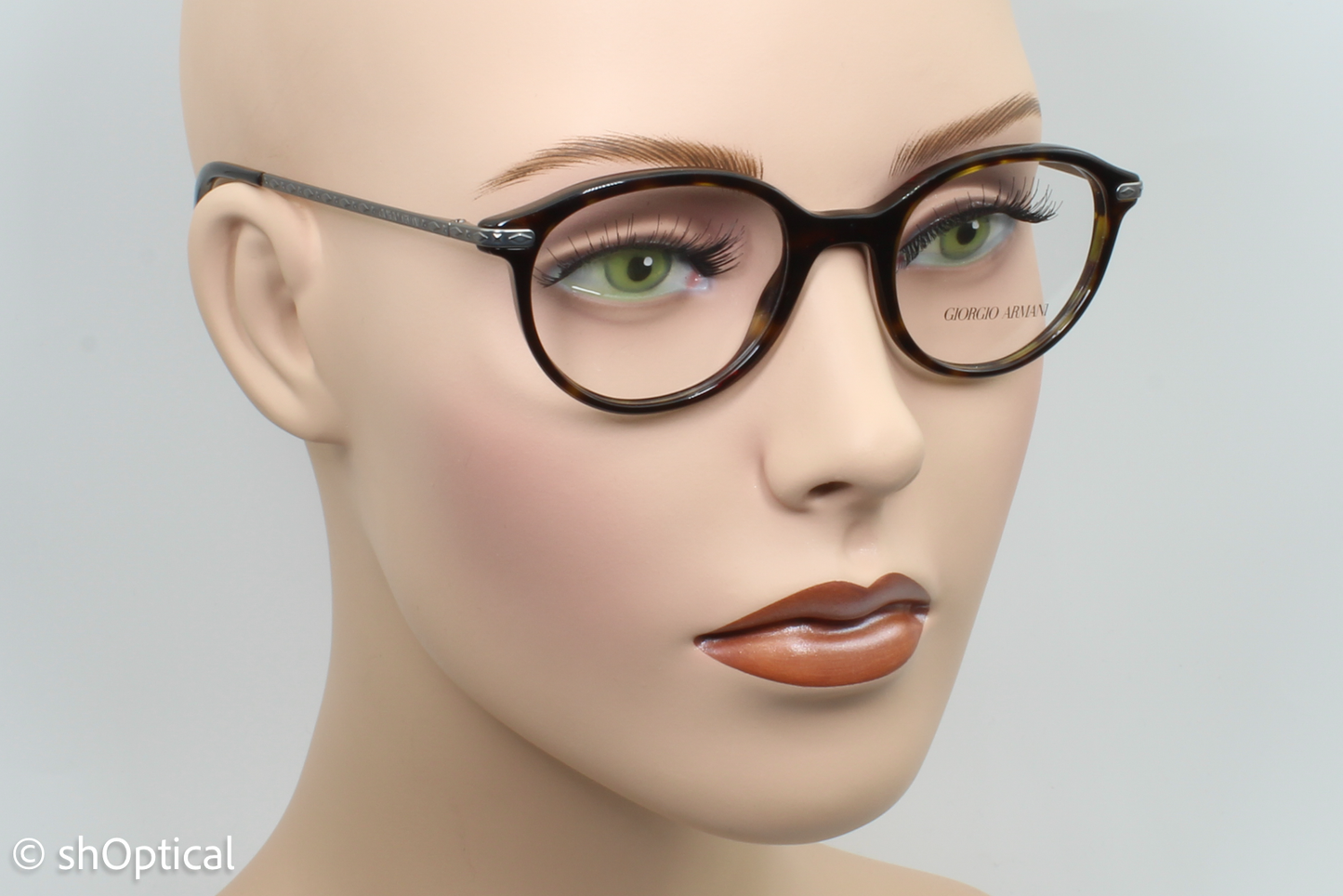 Giorgio Armani AR7110  Male Round Glasses Frame Dark Havana 48mm