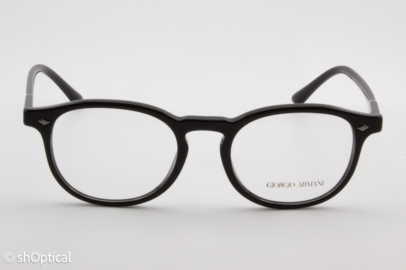 Giorgio Armani AR7136  Male Round Glasses Frame Black 51mm