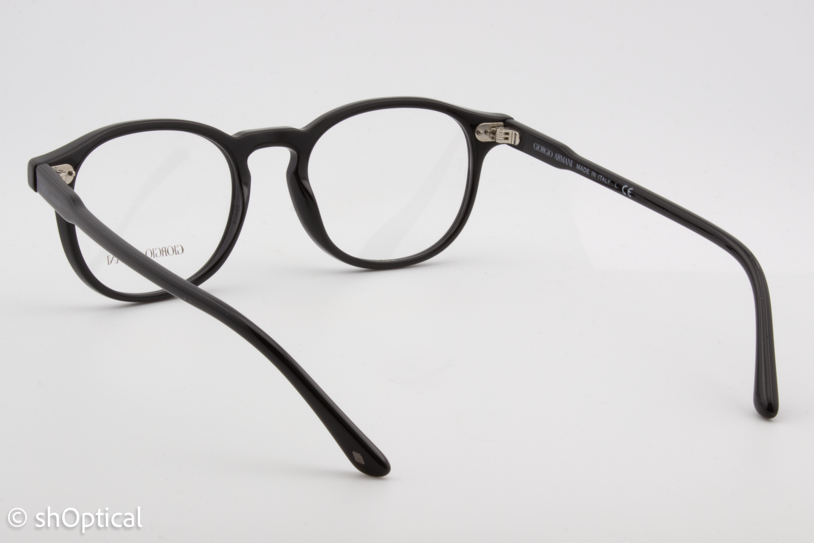 Giorgio Armani AR7136  Male Round Glasses Frame Black 51mm