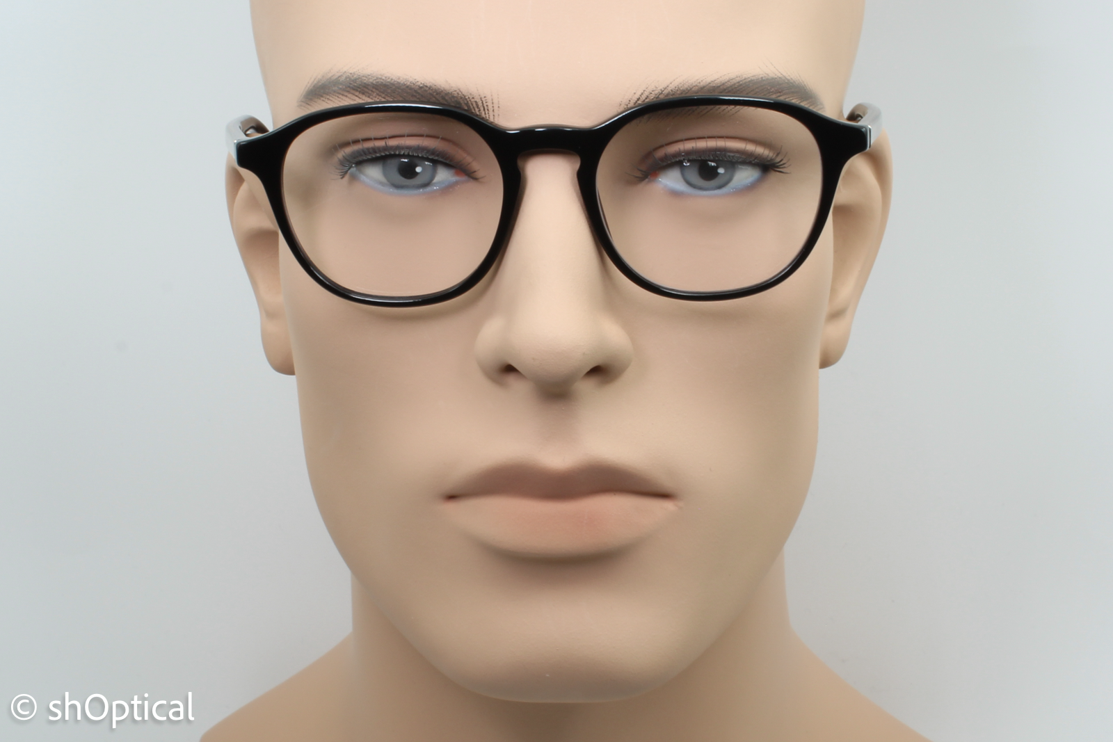 Giorgio Armani AR7144  Male Round Glasses Frame Black 51mm