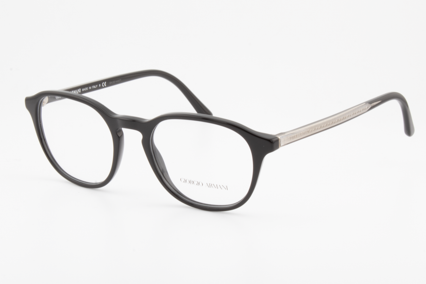 Giorgio Armani AR7144  Male Round Glasses Frame Black 51mm