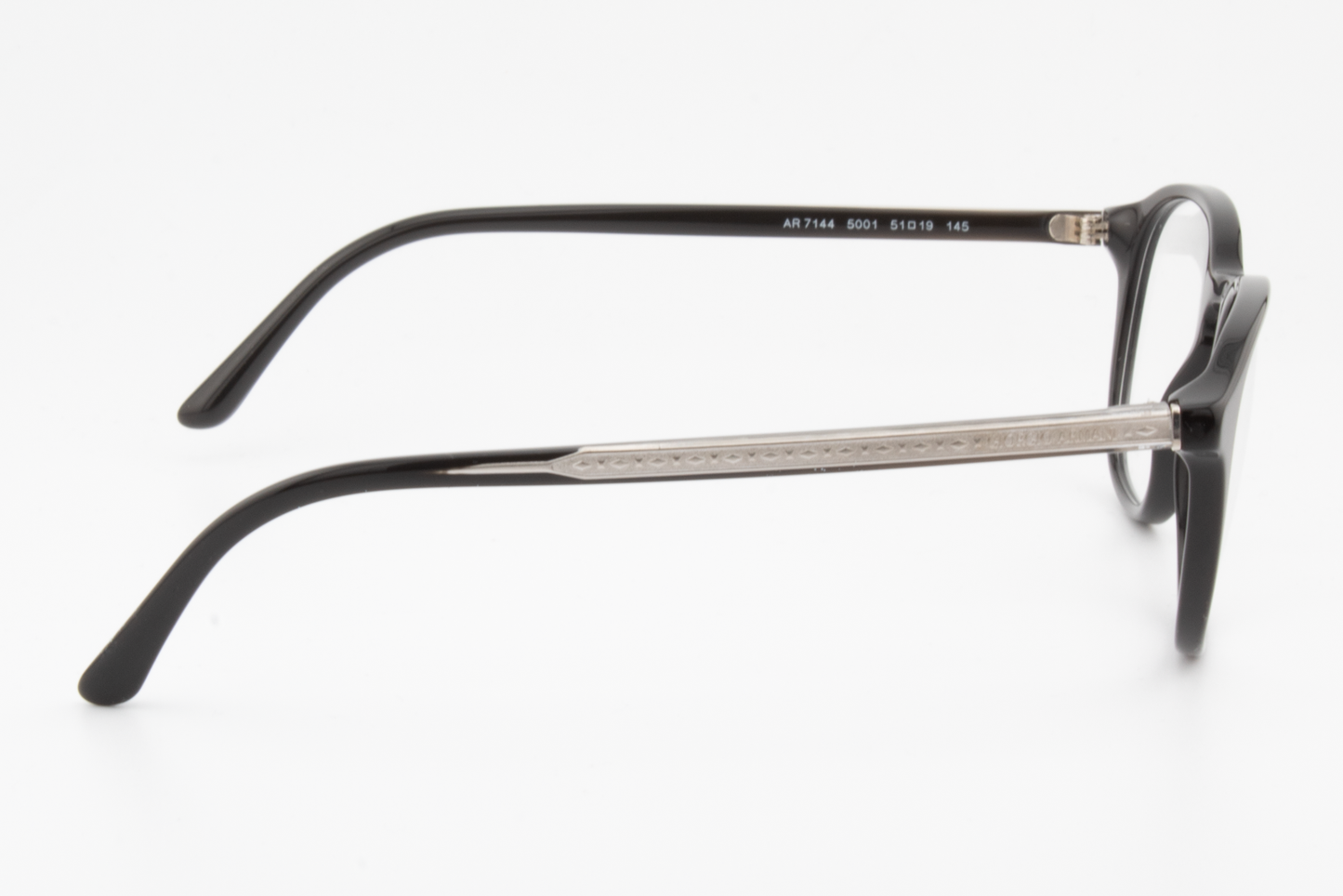 Giorgio Armani AR7144  Male Round Glasses Frame Black 51mm