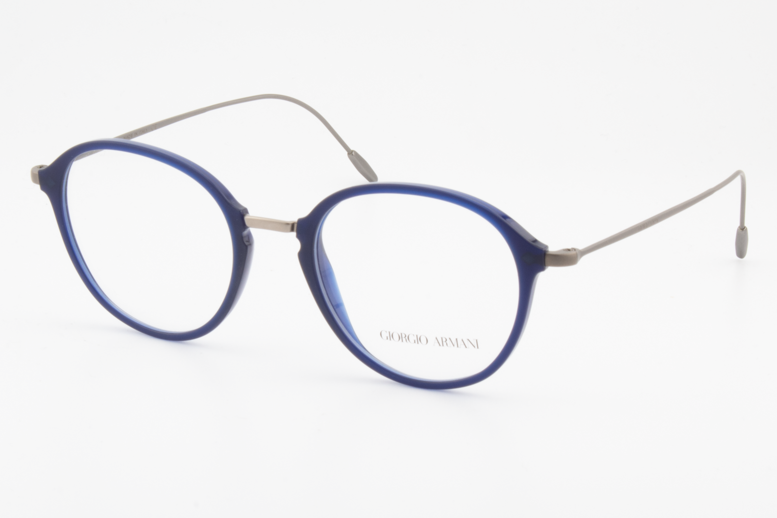 Giorgio Armani AR7148  Male Round Glasses Frame Matte Blue 49mm