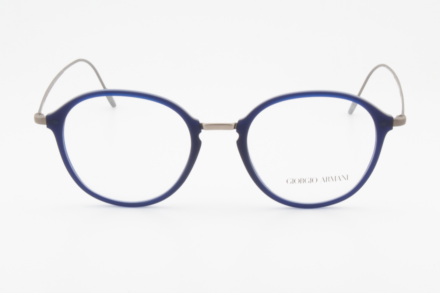 Giorgio Armani AR7148  Male Round Glasses Frame Matte Blue 49mm