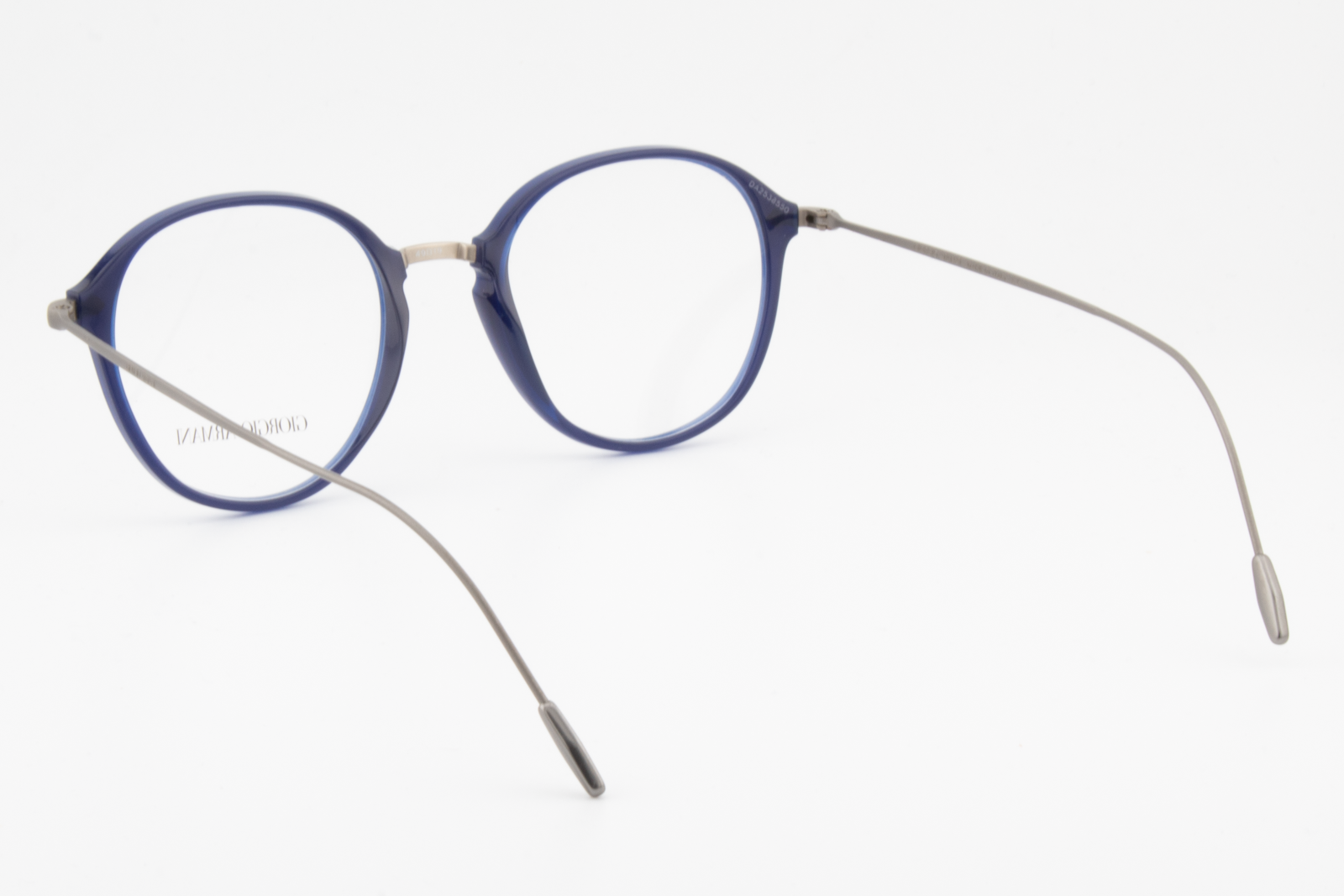 Giorgio Armani AR7148  Male Round Glasses Frame Matte Blue 49mm