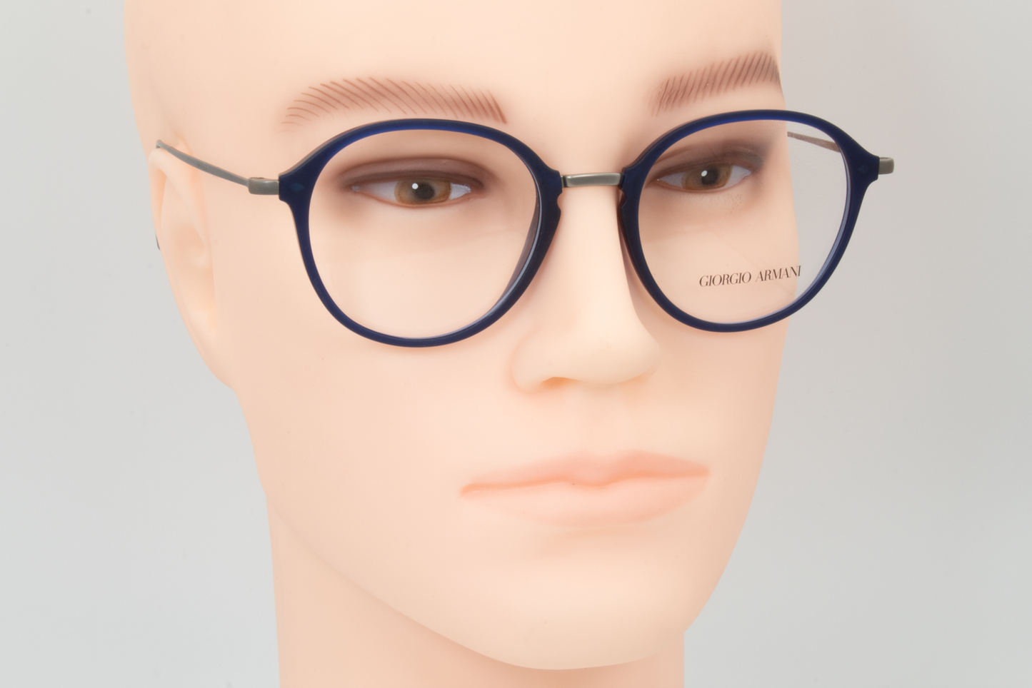 Giorgio Armani AR7148  Male Round Glasses Frame Matte Blue 49mm