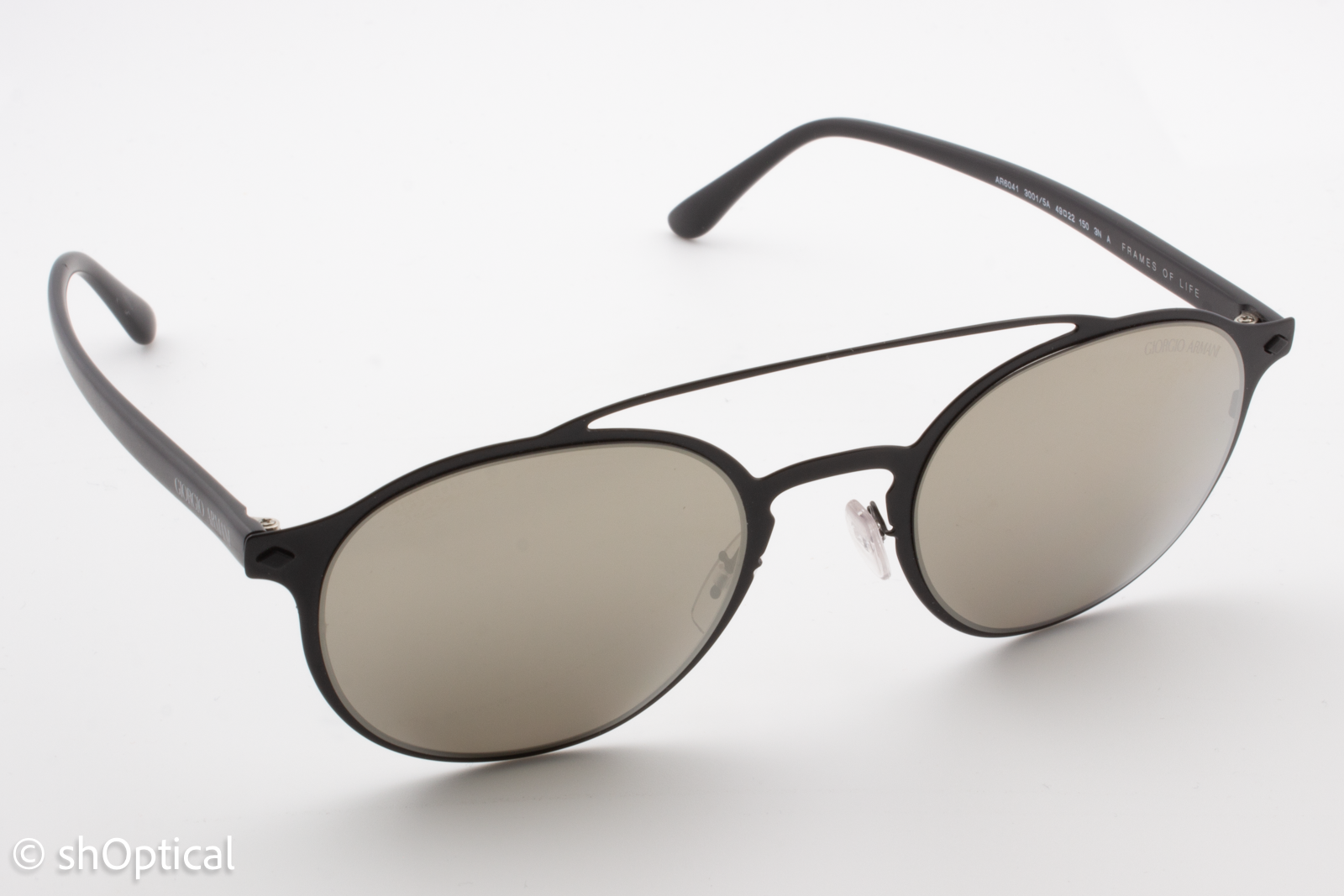 Giorgio Armani AR6041 3001/5A Mens Full Rim Sunglasses Matte Black 49mm