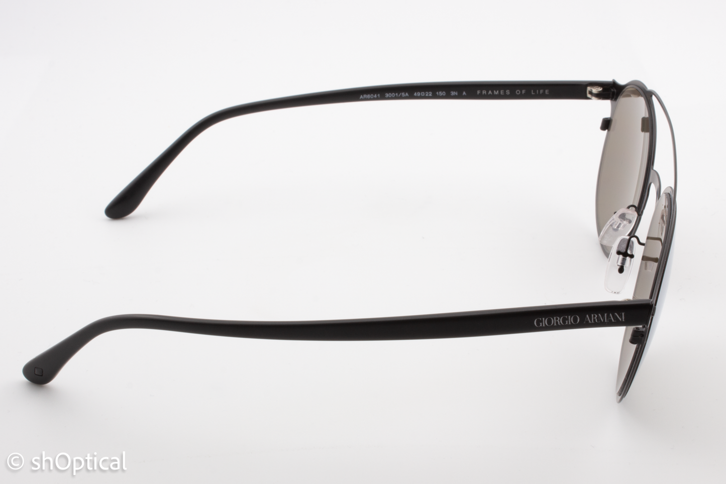 Giorgio Armani AR6041 3001/5A Mens Full Rim Sunglasses Matte Black 49mm