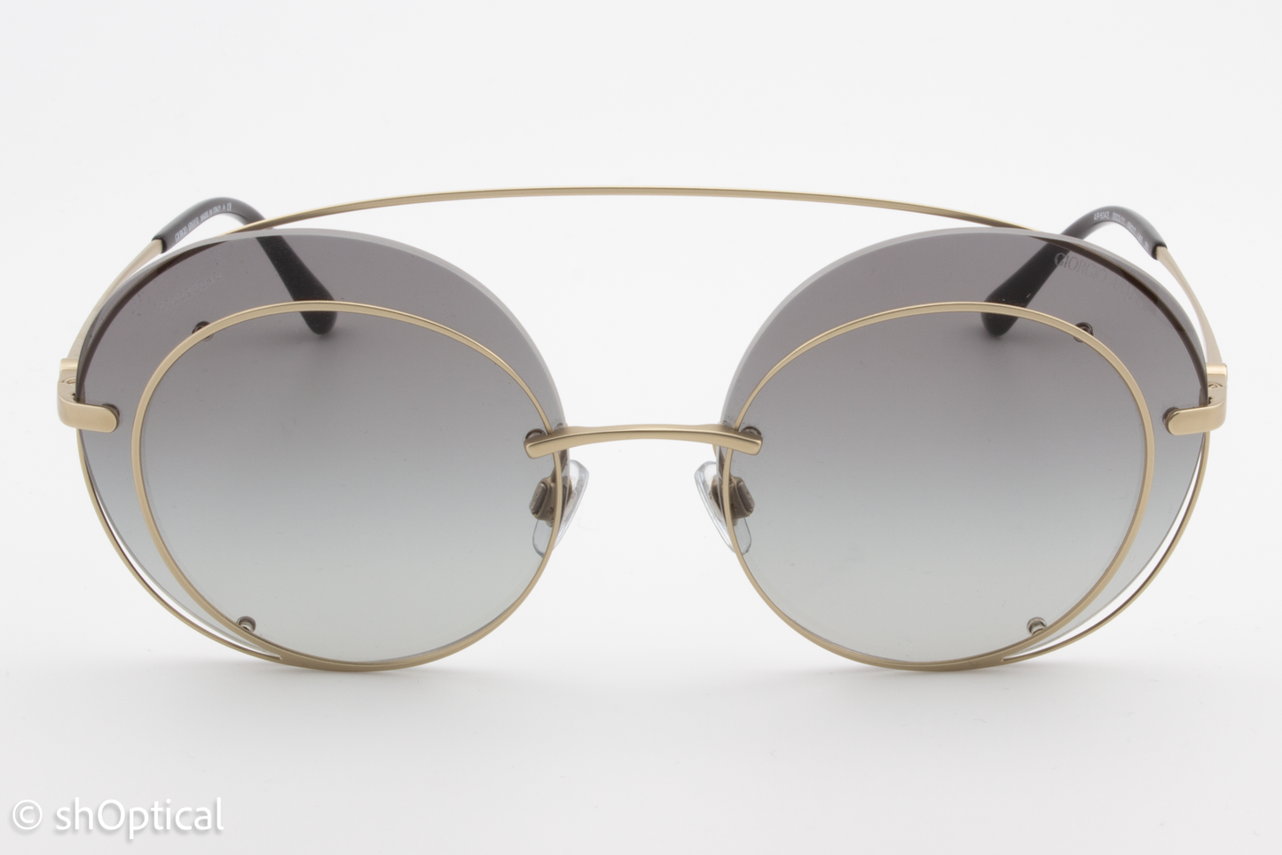 Giorgio Armani AR6043 3002/11 Womens Full Rim Sunglasses Pewter 59mm