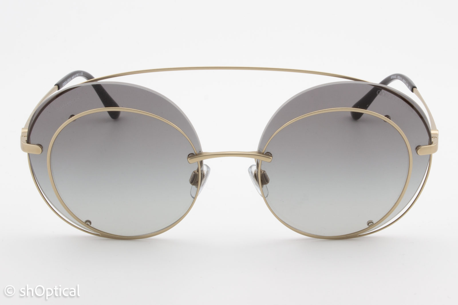 Giorgio Armani AR6043 3002/11 Womens Full Rim Sunglasses Pewter 59mm