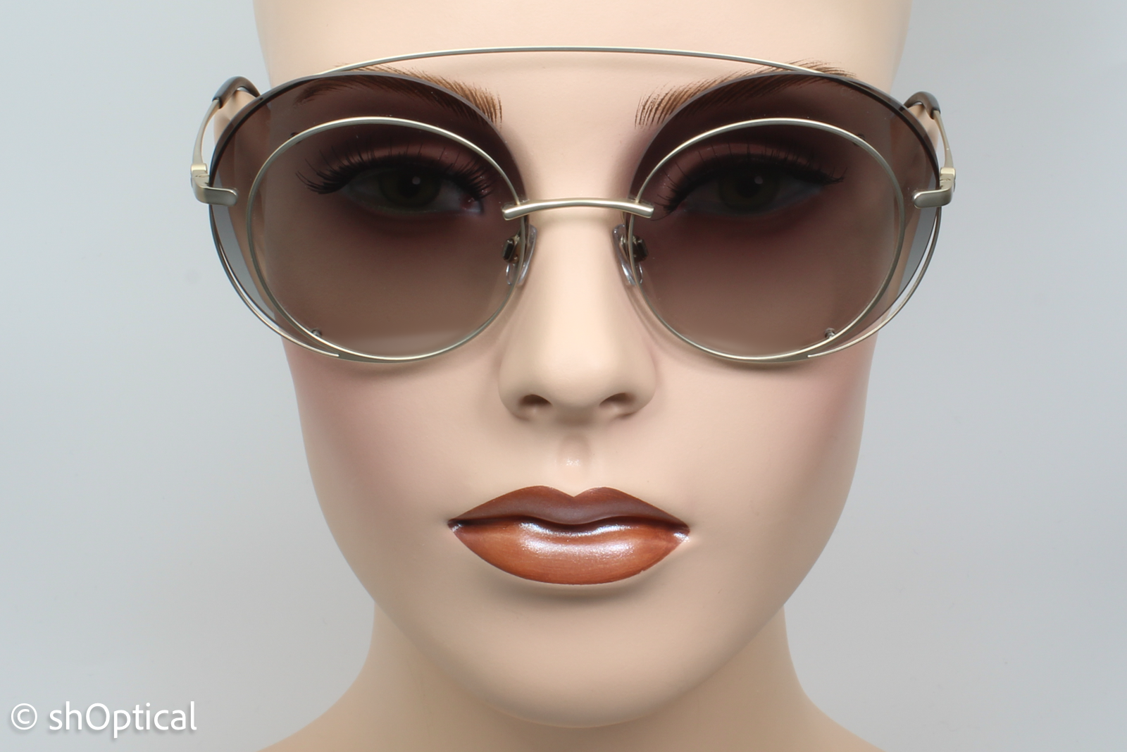 Giorgio Armani AR6043 3002/11 Womens Full Rim Sunglasses Pewter 59mm