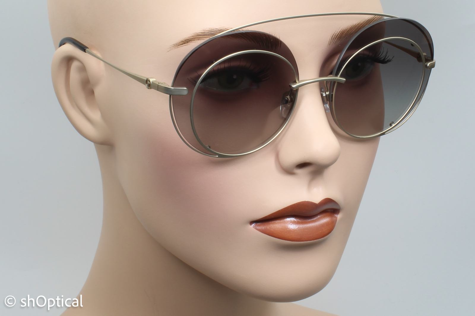 Giorgio Armani AR6043 3002/11 Womens Full Rim Sunglasses Pewter 59mm