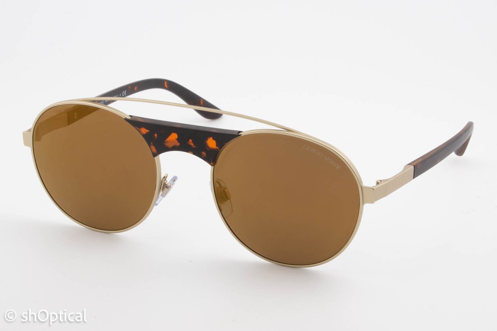 Giorgio Armani AR6047 3002/7D Unisex Full Rim Sunglasses Bronze 53mm