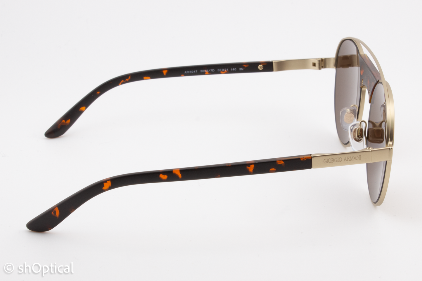 Giorgio Armani AR6047 3002/7D Unisex Full Rim Sunglasses Bronze 53mm