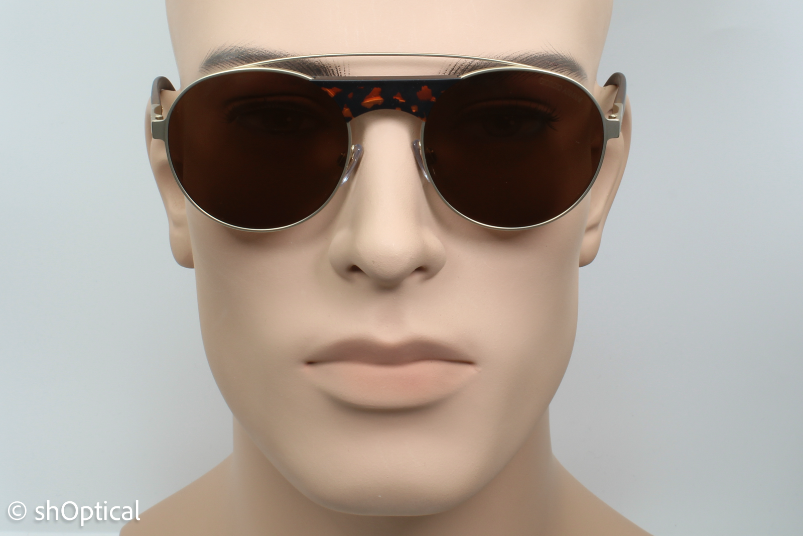 Giorgio Armani AR6047 3002/7D Unisex Full Rim Sunglasses Bronze 53mm