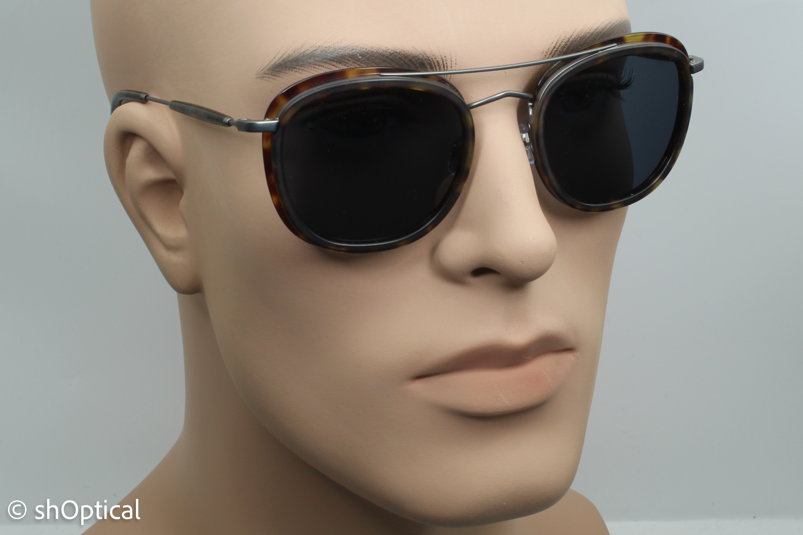 Giorgio Armani AR6054 3003/87 Mens Full Rim Sunglasses Gunmetal-Havana 51mm